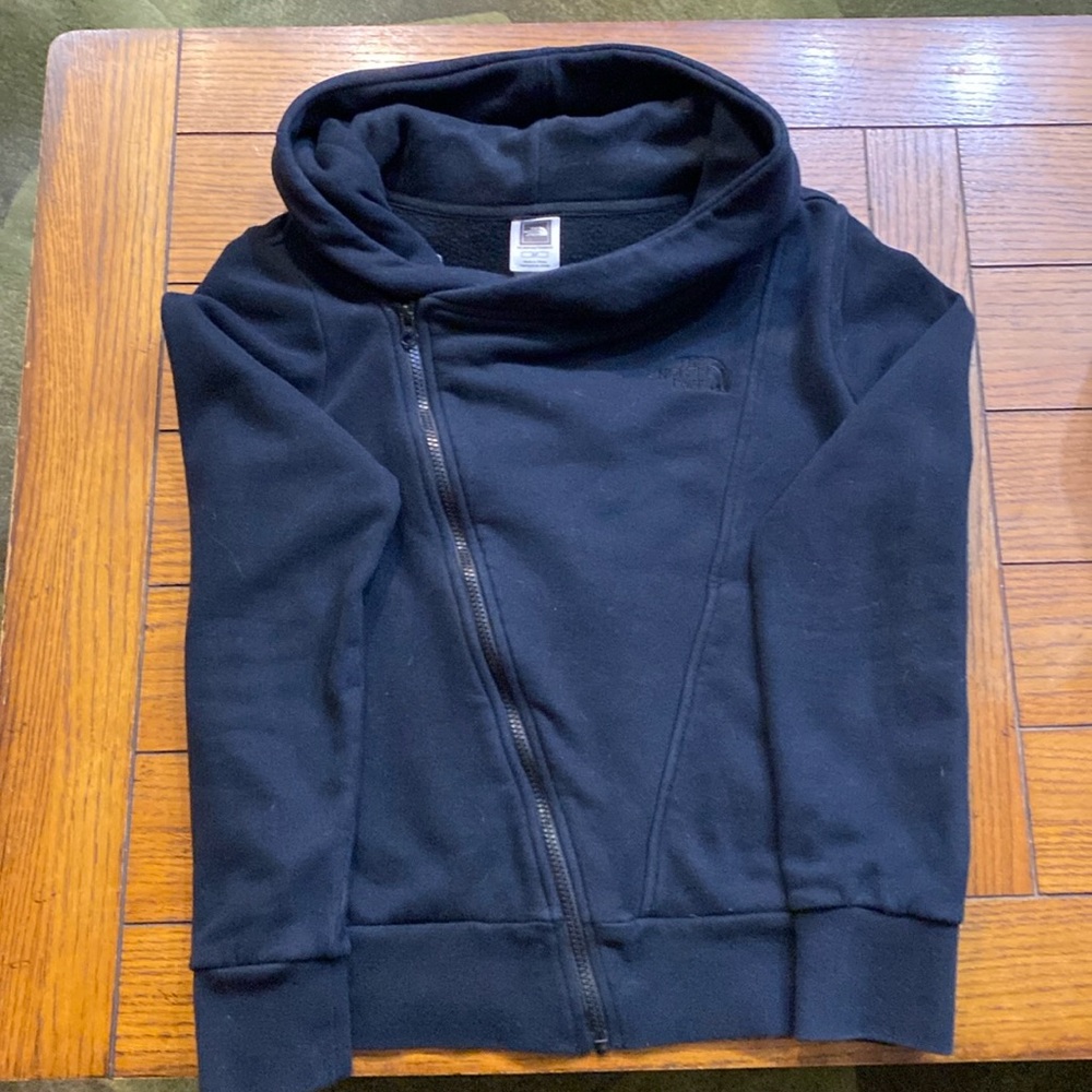 The North Face Women's Asymmetric Zip Hoodie Sweatshirt XS Black